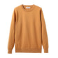 Autumn and Winter New Round Neck Sweater Men's Warm Sweater Upper Long-sleeved T-shirt Generic Pullover Men's