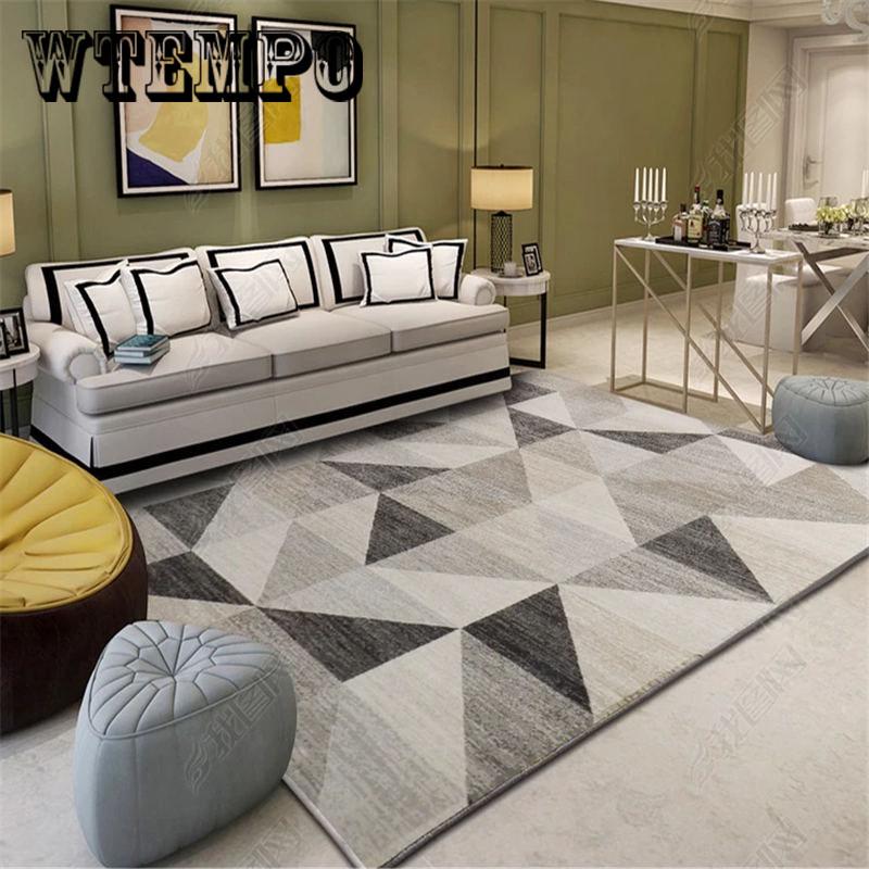 Geometric Mosaic Bedroom Bedside Blanket Super Soft Carpet Machine Washable Floor Mats