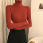 Turtleneck Sweaters Women Autumn Winter High Neck Pullover Sweaters Knitted Jumpers Solid Casual Slim Long Sleeve Basic Tops