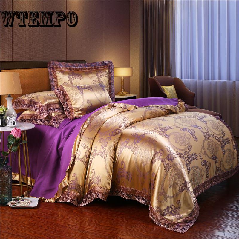 Luxury Cotton Jacquard Bedding Set Bed Cover Egyptian Cotton Bedsheet Duvet Cover Bed Set