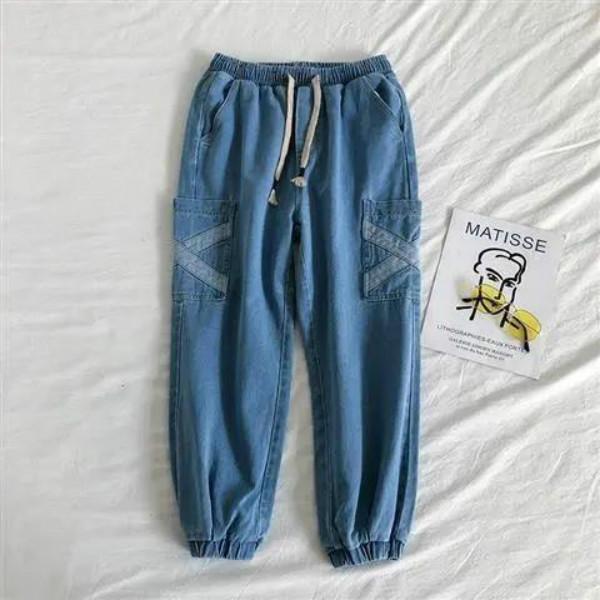 Jeans Men's Retro Loose Harem Pants Trend Student Casual All-match Ninth Pants