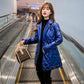 Women's Cotton-padded Clothes Mid-length Korean Style Waist Slim Slimming Suit Collar Down Cotton Jacket