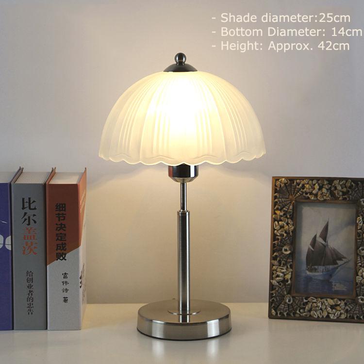 Glass European Bedroom Bedside Lamp Study Room Creative Modern Minimalist Table Lamp