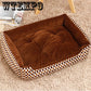 All Season Pet Dog Bed Detachable Puppy Cat House Comfortable Pad Sofa Mat Coral Fleece Bed