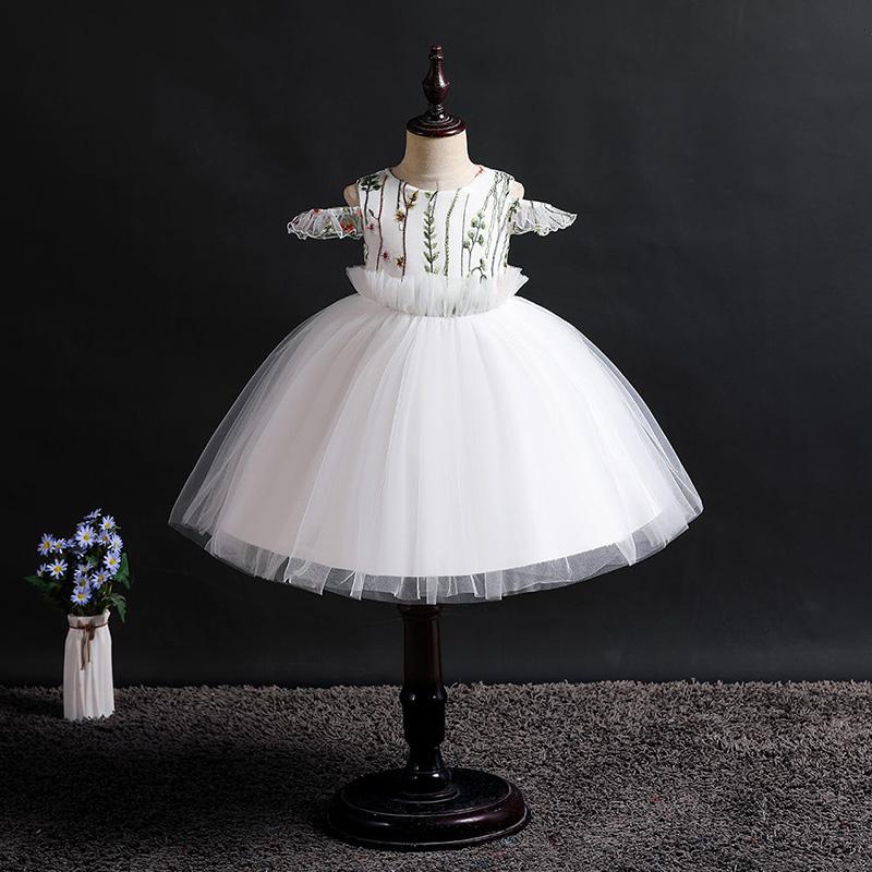 Dress Girls Costumes Princess Flower Girl Dress Children Dress Girl Sleeveless Tutu Skirt