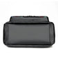 Women Multi-Layer Crossbody Bags Portable Large Capacity Classic Soft Surface Printing Black PU Leather