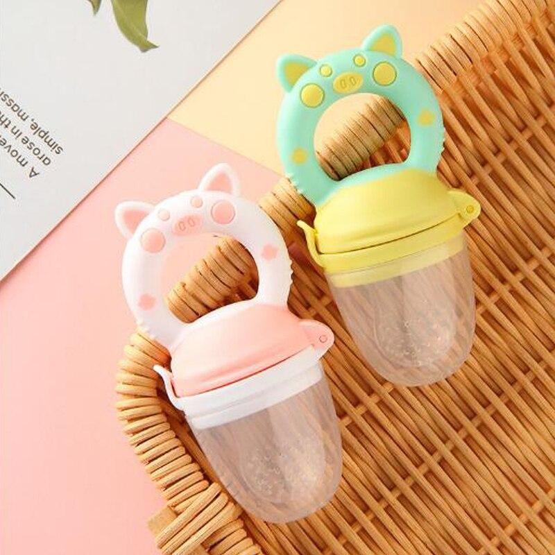 Silicone Fresh Food Nibbler Baby Feeder Kids Boy Girl Fruit Nipples Feeding Safe Infant Baby Supplies Nipple Soother Bottles ZXH