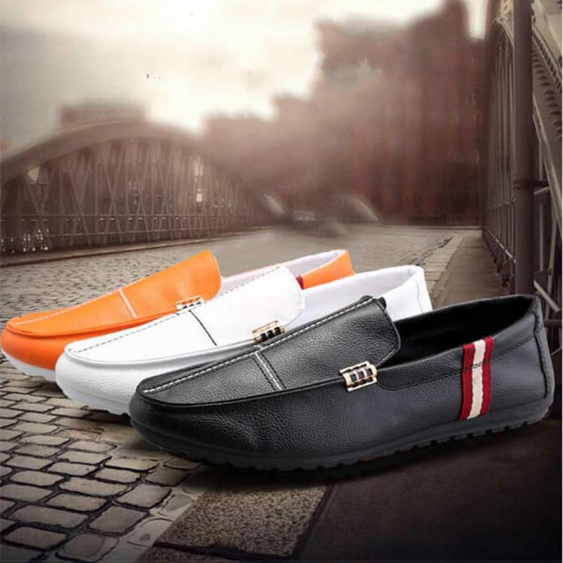 Summer Peas shoes men's trend social guy breathable wild tide shoes leather shoes casual men's shoes