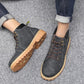 Fashion Men's Martin Boots Warm Working Boots Lace Up Men's Desert Boots Round Toe High Top Shoes