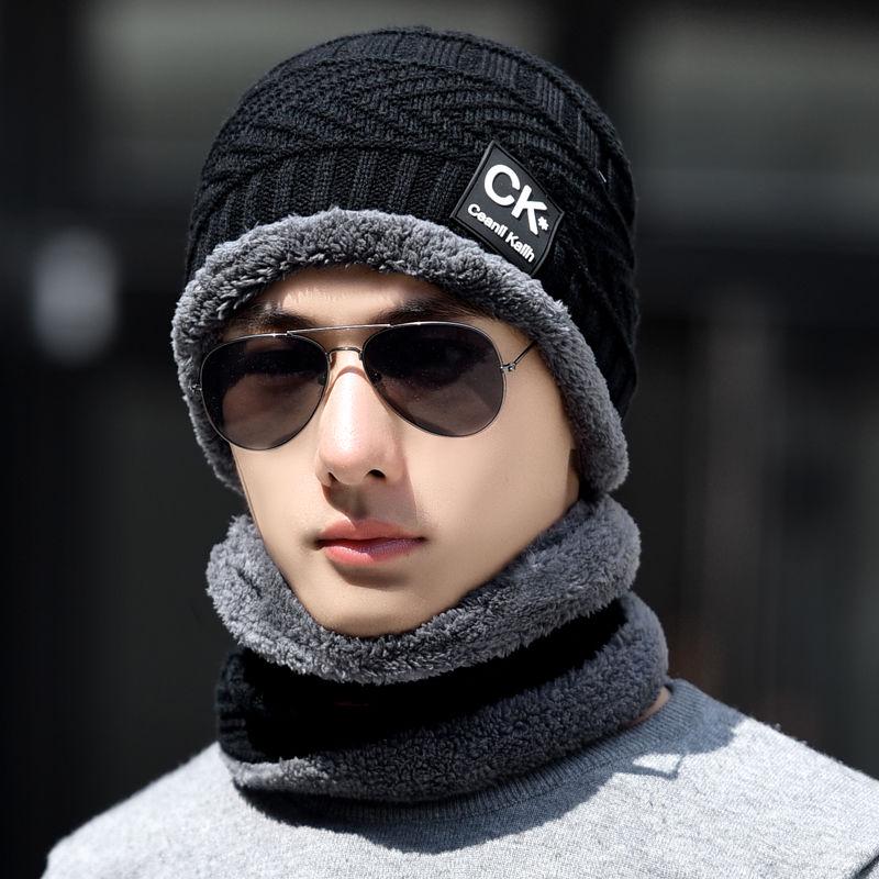 Warm hat Thick hat Fashion Man hat Plush Cotton hat Wild Hip hop hat Windproof hat Autumn winter