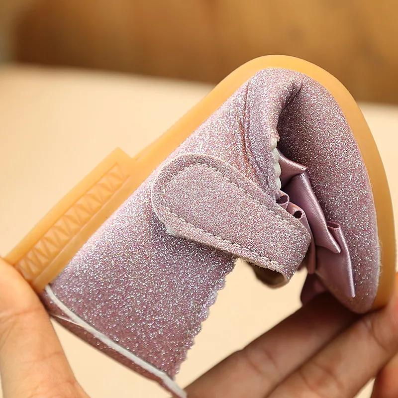 Kids Leather Shoes Girls Wedding Dress Shoes Children Princess Bowtie Dance Shoes for Girls Casual Shoes Flat Sandals