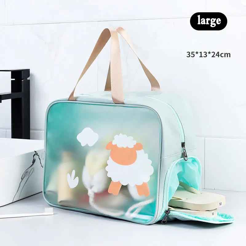 Dry and Wet Separation Wash Cosmetic Bag Simple and Convenient Easy To Carry Beach Waterproof Bag
