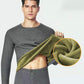 Men Winter Autumn Plus Velvet Thicken Thermal Underwear Tight Suit High Elasticity Comfortable Versatile Soft Lining O-neck Male Long Sleeve Clothes
