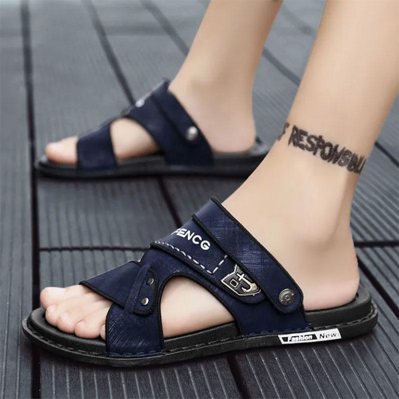 Men's Sandals Driving Dual-use Summer Non-slip Soft-soled Slippers To Wear Cool and Waterproof