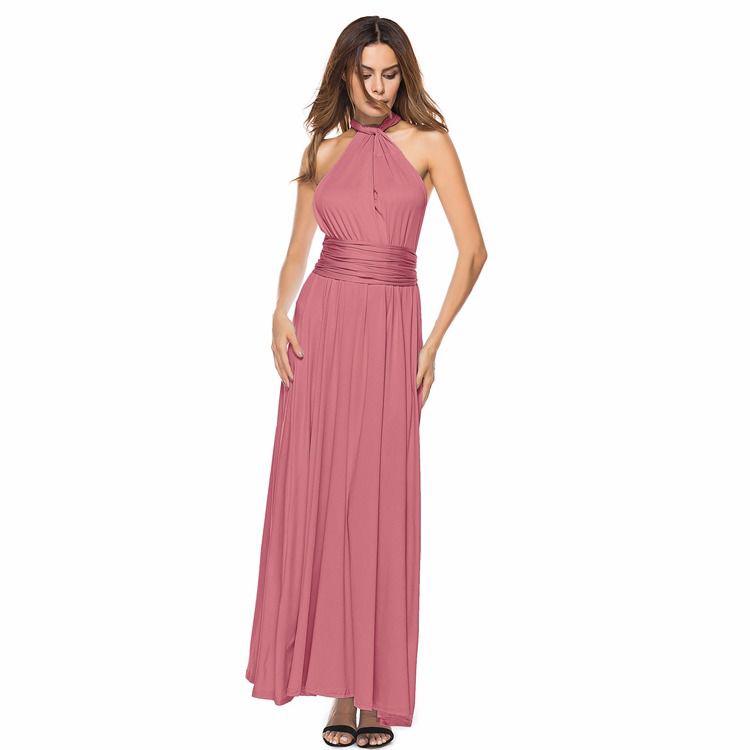 Sexy Women Bandage Long Party Multiway Swing Dress Convertible Infinity Robe Bridesmaids Boho Dress