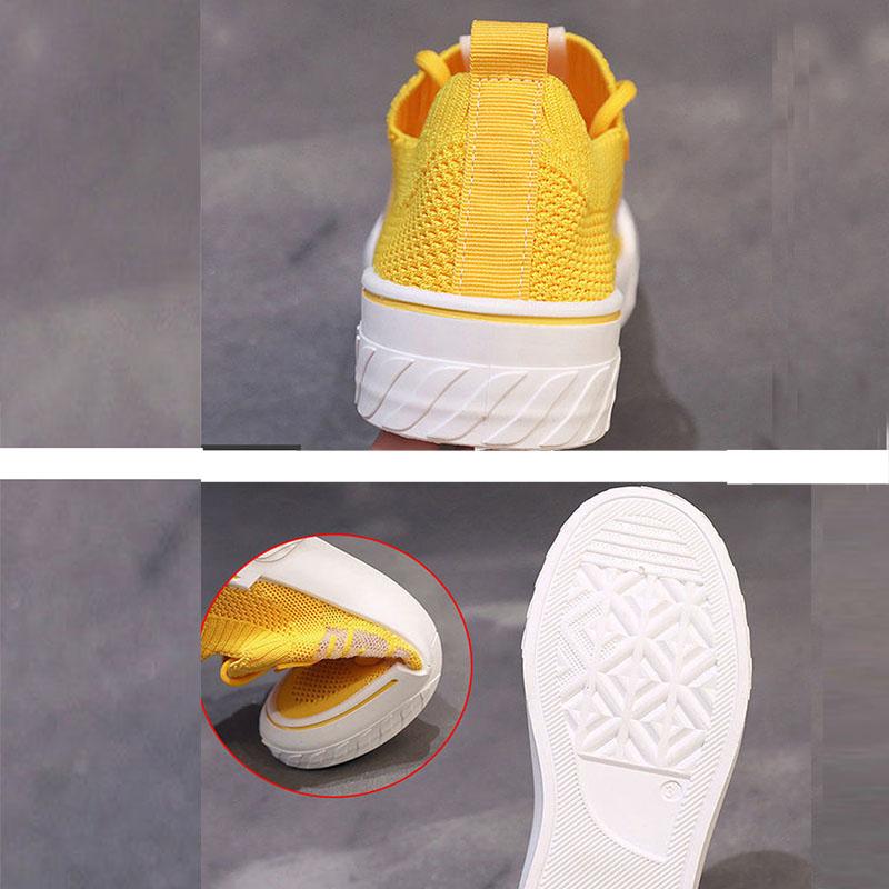 Female Summer Students Breathable Flying Woven Mesh White Shoes Hollow Soft Sole Shoes Sneakers