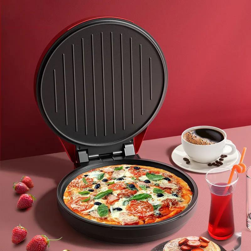 1300W Pizza Flat Bottom Frying Pan Electric Baking Pan Bakeware Smokeless Nonstick Frying Pan for Family
