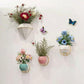 Ceramic Art Flower Stand Wall-mounted Metal Flower Arrangement Interior Decoration Pendant Flower Device