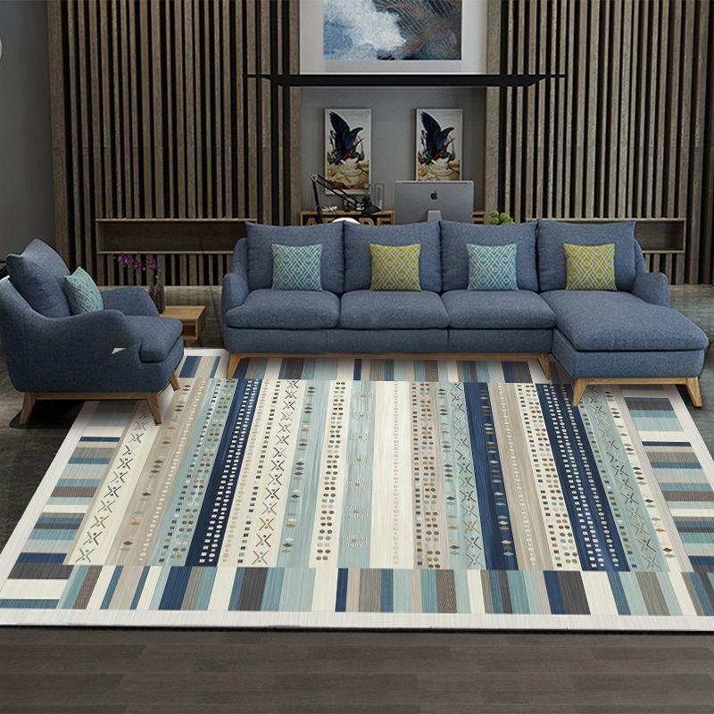 Nordic Carpet Living Room Large Area Floor Mat Room Bedroom Bedside Full Floor Entry Floor Mat Household Washable Large Size Carpet