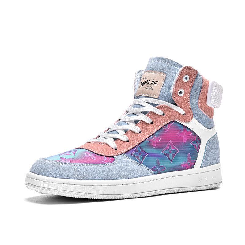 Unisex Luxury High -Top Skateboard Shoes High Quality Sports Running Sneakers Basketball Boots