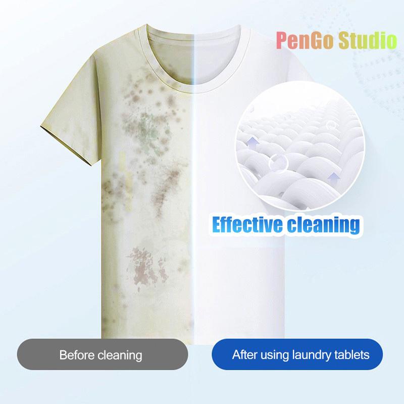 60Pcs Practical Laundry Washing Paper Eco-Friendly Wide Application Disposable Fresh Linen Liquidless