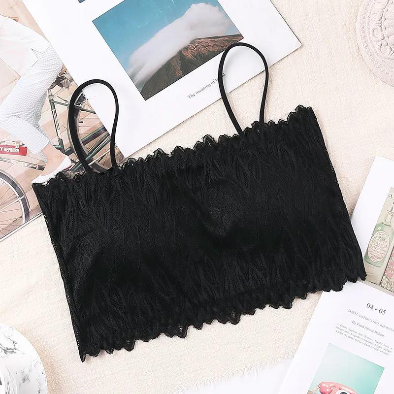 Line Around Lace Suspender Wrapped Chest Bra Beautiful Back Backing Breast Pad Anti Light No Steel Ring Underwear Bra