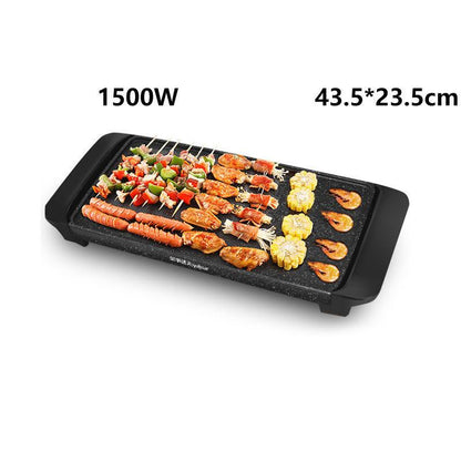 1500W Electric Grill Multi-function Smokeless Oven BBC Machine Medical Stone Oven Bakeware Frying Pan