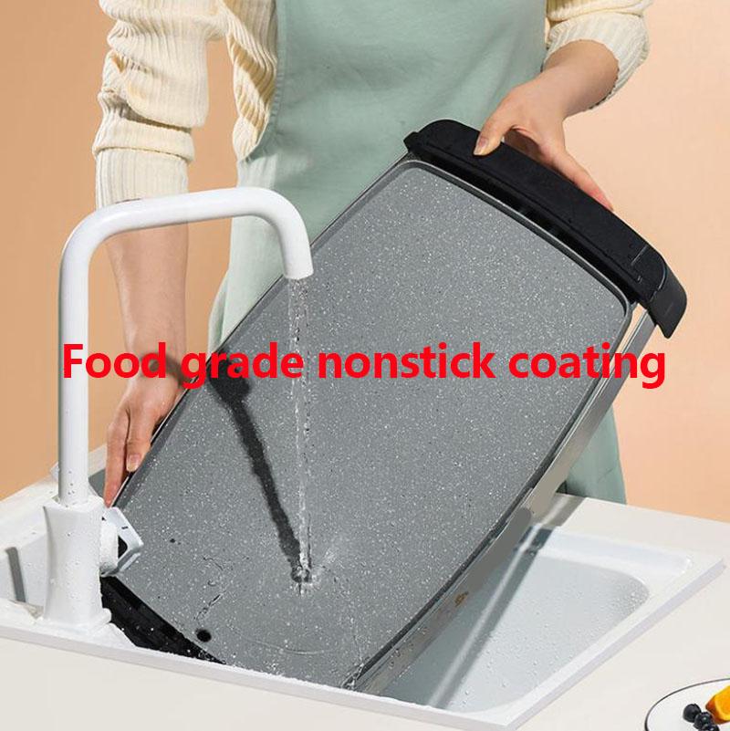 1800W Electric Grill Flat Bottom Frying Pan BBC Machine Medical Stone Oven Bakeware Kitchen Supplies