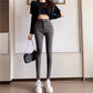 Women's High Waist Tight Elastic Pants Bag Hip Jeans Pencil Pants Students Slim and Tall Nine-point Pencil Pants