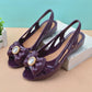 Female Fish Mouth Plastic Sandals Summer Flat Plastic Jelly Shoes Soft Bottom Fashion Korean Version of All-match Mom Work Sandals