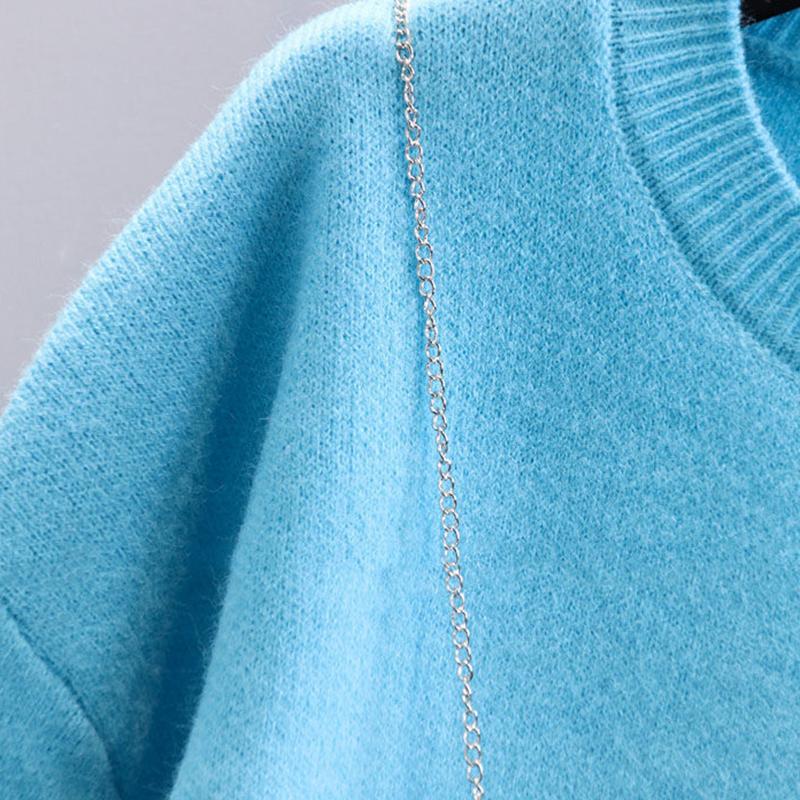 Women's Knitted Thicken Pullovers Sweater Autumn Winter Oversize Sweater Women Long Sleeve Casual Solid Sweaters Female