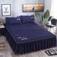 Solid Color Bedspread One Piece Simmons Non-slip Protective Cover Bed Sheet Non-slip Printing Double Bed
