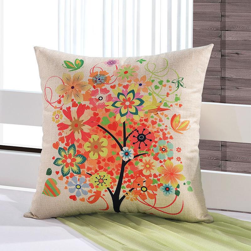 Linen Style Pillow Cushion Sofa Cushion Office Cushion Bedside Backrest Waist Cushion Core Car Pillow
