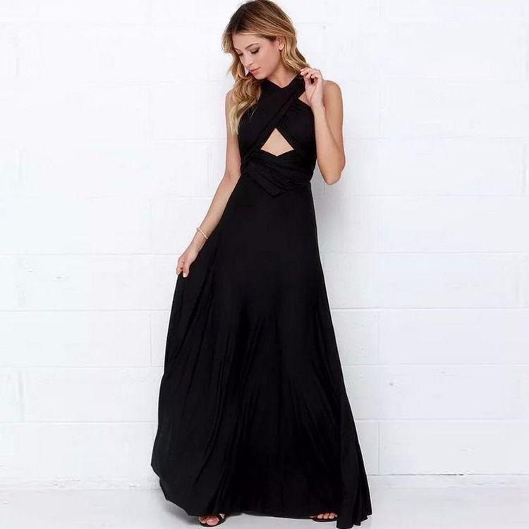 Sexy Women Bandage Long Party Multiway Swing Dress Convertible Infinity Robe Bridesmaids Boho Dress