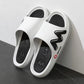 Men's and Women's Same Style Slippers Summer Non-slip Soft Bottom Slippers Men's Personality Home Bathroom Bath Slippers Casual Sports Flip Flops