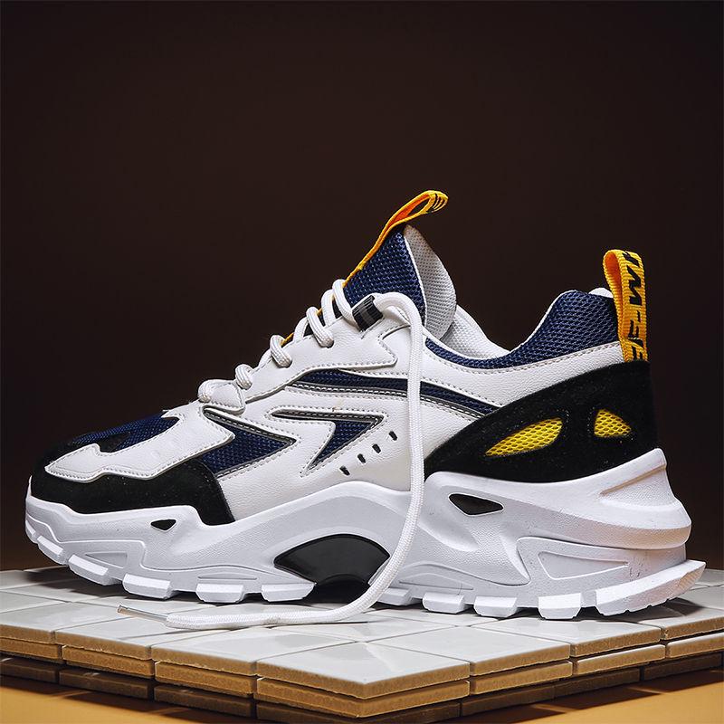 Daddy shoes Fashion casual sports male students running shoes thick sole hard sole wear-resistant