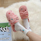Autumn and Winter Pure Cotton Slippers Indoor Non-slip Soft-soled Shoes Warm Simple Plush Cotton Shoes