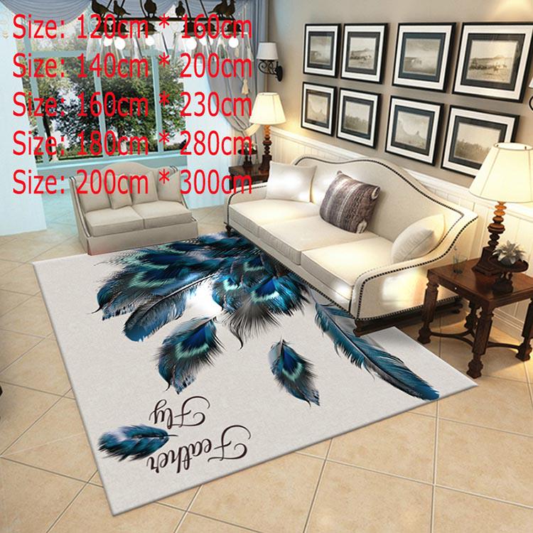3D Flower Feature Printing Carpet Hallway Doormat Anti - Slip  Carpet Absorb Creative Europe Kitchen Mat/Rug