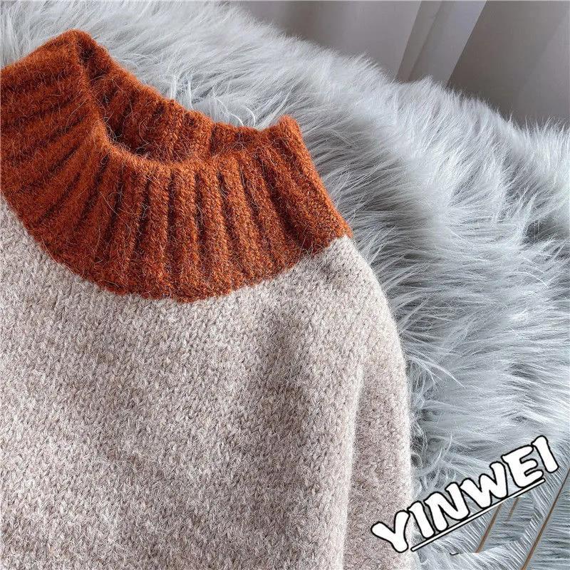 Sweater Women's Winter Thickening Loose and Lazy Wind Autumn and Winter Foreign Style Japanese Pullover Bottoming Sweater
