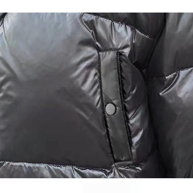 Winter Fashion Ladies Shiny Down Jacket Short Color Thick Loose Hooded Down Jacket