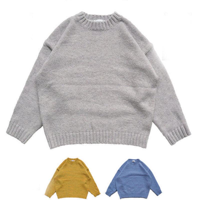 Winter Warm and Comfortable Sweater Loose Knit Sweater Solid Color Couple Top Coat