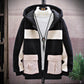 Lamb Wool Men's Winter Warm Coat, Thicker Loose Trend Cotton Coat for Big Boys and Students