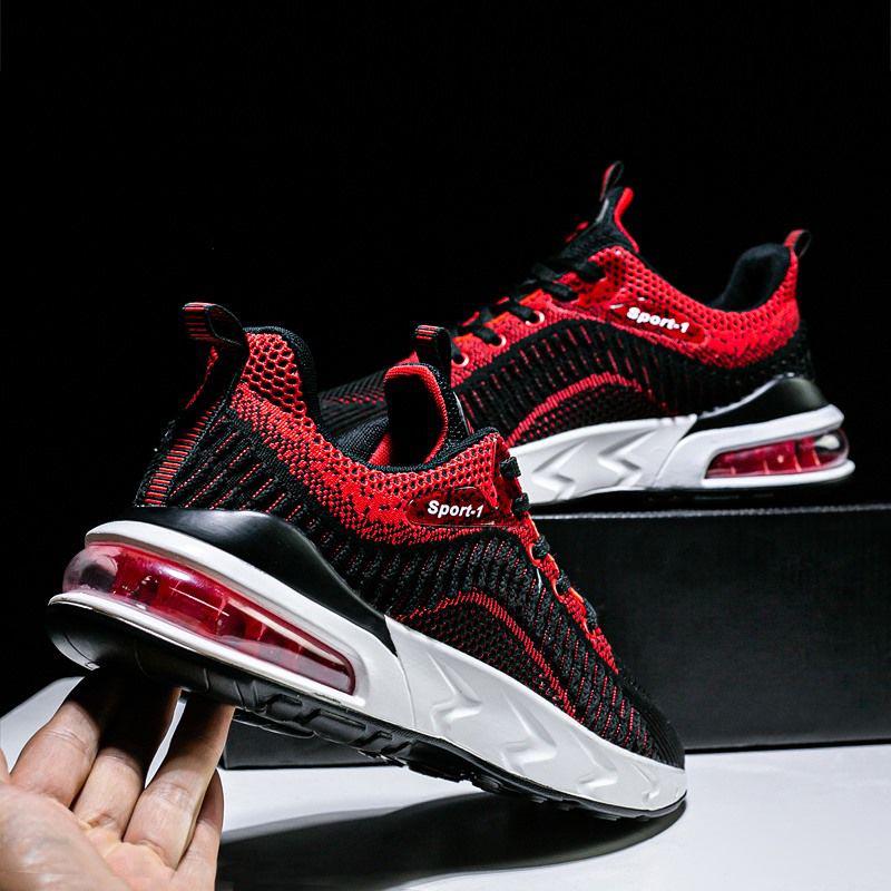 Plus Size 39-45 Men Mesh Sneakers Men Shockproof Breathable Deodorant Running Basketball Shoes Boys Non-slip Wear-resistant Skate Shoes