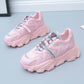 Spring  Summer Mesh Breathable Sports Shoes  Female Students Korean Version  All-match Casual Sports Shoes Flat-bottomed Thick-soled Women's Shoes