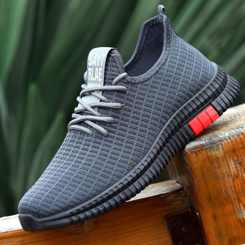 Men's Versatile Hollow Mesh Shoes Breathable Sneakers Student Casual Running Shoes