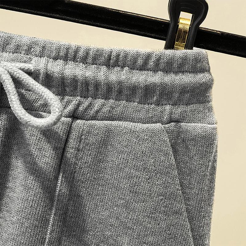 Side Slit Zipper Women Large Size Cotton Skirt with Elastic Waist A-line Skirt with Long Solid Color Sport Style