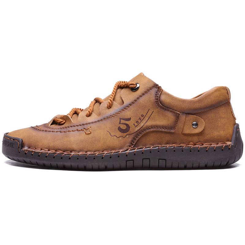 Men Ankle Boots Comfortable Thick Warm Men Snow Boots Leather Autumn Outdoor Man Motorcycle Footwear