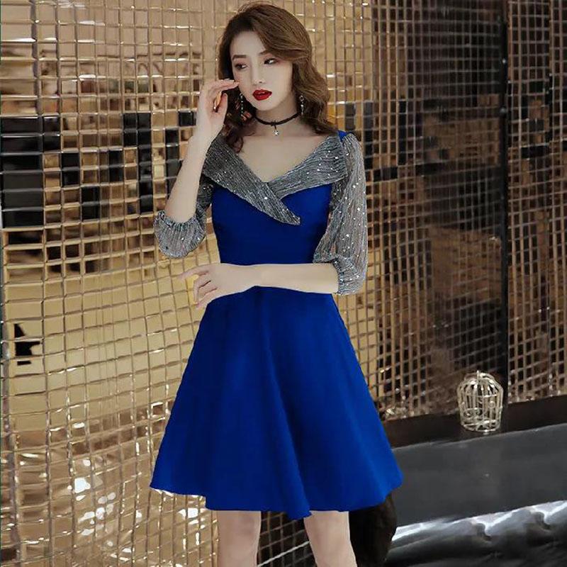 Women's Summer Mesh Dress V-Neck Slim Suit Skirt