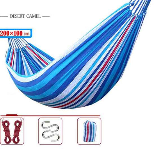 Canvas Hammock Outdoor Adult Single Anti-Rollover Indoor and Outdoor Balcony Swing Chair