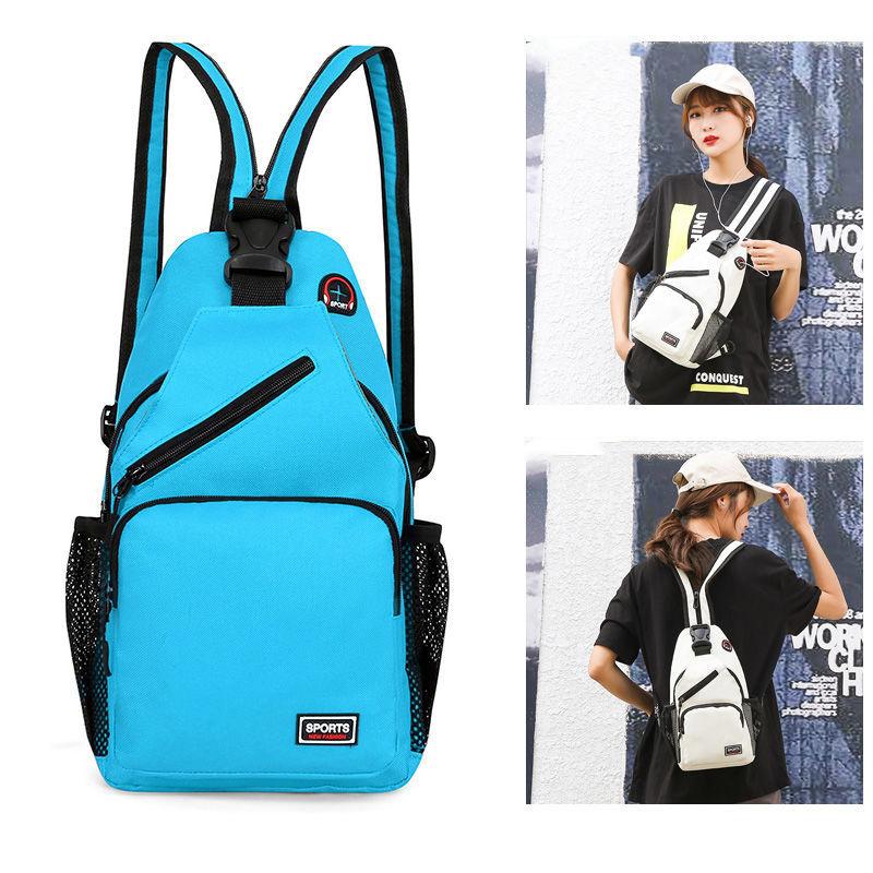 Fashion Ladies Cross-body Chest Bag Backpack Dual-use Large-capacity Male Trendy Brand Korean Version of The Wild Chest Bag Student Shoulder Bag